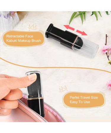 Travel Size Retractable Kabuki Brush with Cover - Portable Mini Face Makeup Brush for Flawless Powder and Blush On The Go - Buy Online on GoSupps.com