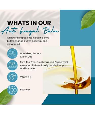 Naturally Solved Antifungal Skin Balm 50 ml. Soothing moisturising relief for fungal conditions cracked heels dry skin eczema and dermatitis - Buy Online on GoSupps.com