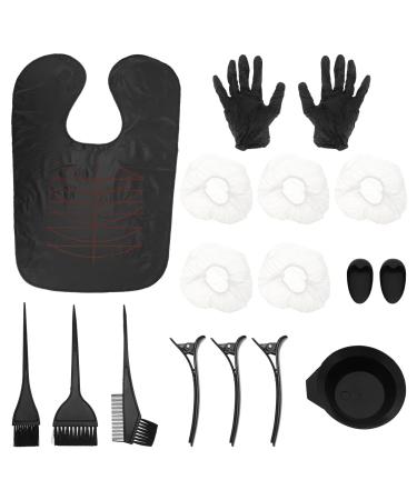 STOBAZA Kit de Coloration Cheveux avec Peigne Pince Clips et Bol Outil Coiffure Professionnel et Maison pour Teinture Facile et Pr cise Couleur Al atoire Couleur Al atoire
