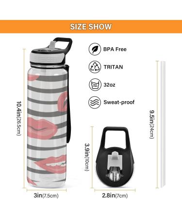 Linquin Cosmetics Gym Water Bottle for Women & Men | Daily Water Intake | Stylish & Functional - Buy Online on GoSupps.com