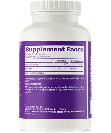Buy AOR Lactoferrin-250 - 60 Veg Capsules | Advanced Orthomolecular Research - Buy Online on GoSupps.com