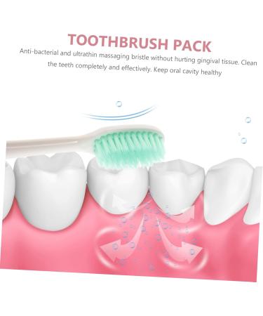 SESESFOUFU 4-Piece Nano Toothbrush Set | Soft Ergonomic Toothbrushes for Deep Cleaning & Optimal Oral Hygiene | Travel-Friendly Toothbrush Bags Included - Buy Online on GoSupps.com