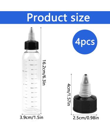 WRGYVE 4 Pcs Hair Oil Applicator Bottle Oil Applicator for Hair Hair Oil Squeeze Applicator Bottle Hair Oil Applicator Oil Bottle For Hair for Salon Hair Care Coloring Paint Art Glue - Buy Online on GoSupps.com