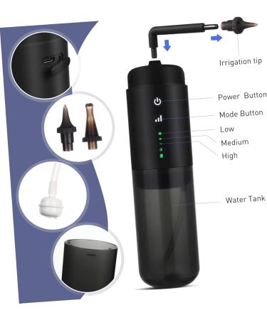 SOLUSTRE Automatic Electric Ear Cleaner Spray Ear Wax Removal Kit Pressure Modes Portable Design Multiple Nozzles Travel - Buy Online on GoSupps.com