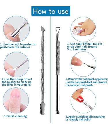 XCOZU Cuticle Pusher Remover Kit - Buy Online on GoSupps.com