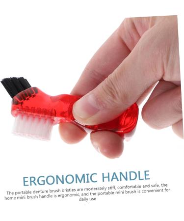 JECOMPRIS 20-Pack Portable Toothbrushes for False Teeth | Mini Brushes for Women | Microburst Holder & Partial Dignity | Assorted Colors - Buy Online on GoSupps.com