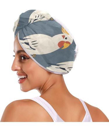 Super Absorbent Parrot Corella Hair Towels 2 Pack - Quick Dry Turbans for Women & Girls | Best Hair Drying Solution - Buy Online on GoSupps.com
