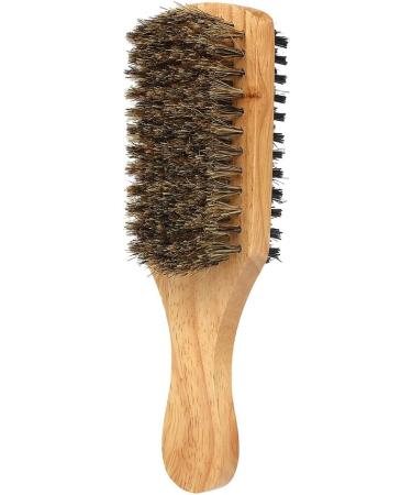 Double-Sided Men's Beard Brush with Solid Wood Handle - Facial Hair and Mustache Grooming Comb - Buy Online on GoSupps.com