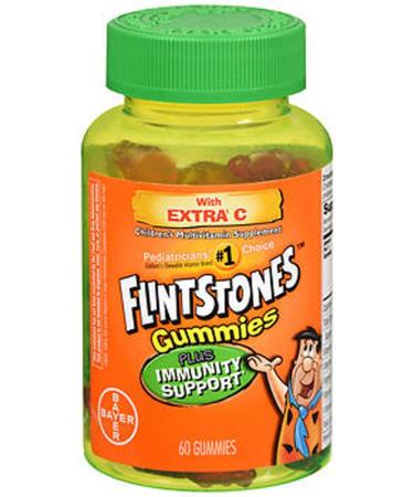 Flintstones Children's Multivitamin Plus Immunity Support Gummies 60 Count (Pack of 3)