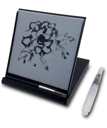 eSaturn Mini Buddha Water Drawing Board with Bamboo Brush - Zen Magic Painting Set for Relaxation and Meditation - Mini Sketch Pad in Black & White (10004) - Buy Online on GoSupps.com