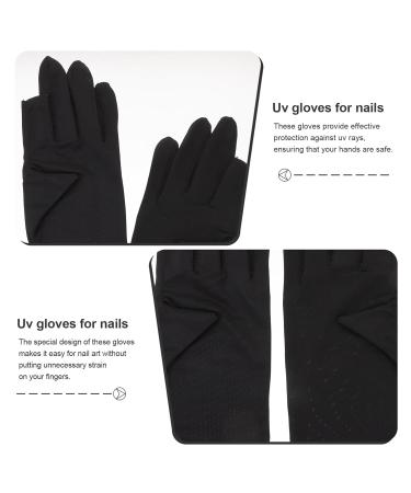 Beavorty 4 pairs UV Nail Gloves UV Protection Gloves Anti UV Gloves Salon Manicure Gloves - Buy Online on GoSupps.com