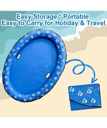 Ginkago Pool Floats for Dogs Pool Toys Pool Float for Large Dogs Pool Floaties for Small Puppy Swimming Blue - Buy Online on GoSupps.com