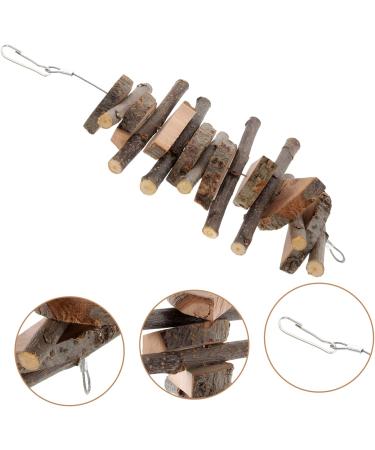 Yardwe Guinea Pig Treats Parrots Biting playthings Hamster Swing Oral Chewing playthings Wooden - Buy Online on GoSupps.com