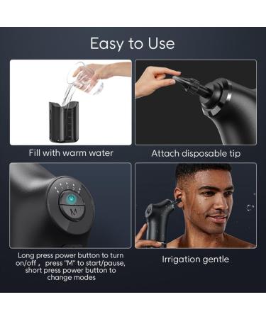 ciyeu Electric Ear Removal Kit Ear Cleaning Kit with 4 Pressure Ear Removal Tool for Adults Black - Buy Online on GoSupps.com