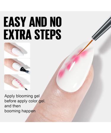 TOMICCA Clear Blooming Gel Nail Polish - Soak Off UV LED Blossom Gel for Watercolor Effect and Marble Nail Art Design - Buy Online on GoSupps.com