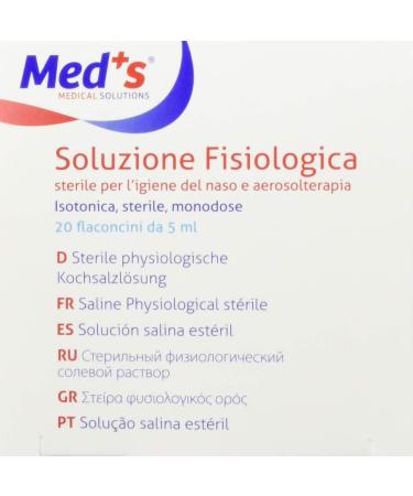Sterile Saline Nasal Hygiene - 20x5ml Vials for Clear Breathing | International Shipping Available - Buy Online on GoSupps.com