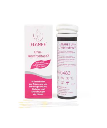 ELANEE Urine Control Test Strips - 10 Test Strips for Urinary Tract Infection Detection | Reliable Color Scale Fast Shipping Internationally - Buy Online on GoSupps.com