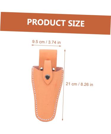 Vintorky Garden Shear Belt Holster Case - Leather Pocket for Garden Tools & Hairdressing Scissors - 21x9.5x5cm - Durable Stylish Orange - Buy Online on GoSupps.com