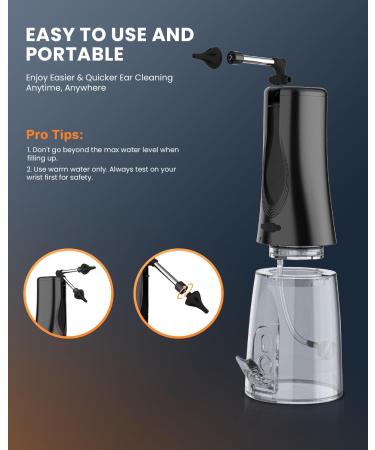 Home Ear Wax Removal Cleaning Kit: BANKKY Electric Irrigator with 16 Tips & Tools Safe for Adults & Kids - Buy Online on GoSupps.com
