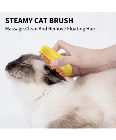 AIWEIYER 3 In1 Steamy Cat Brush - Self Cleaning Ste-am Cat Brush Multifunctional Cat Grooming Brush Pet Hair Removal Comb (green) - Buy Online on GoSupps.com