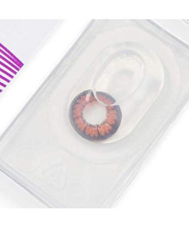 Meralens Brown Circle Lenses - Pretty Hazel 14mm Big Eyes Contact Lenses with Case - Dark Brown (0.00) - Shop Internationally! - Buy Online on GoSupps.com