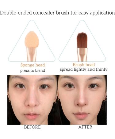 Tri-Color Concealer Cream Palette 3 in 1 Complete Concealer Contour Palette for Contouring and Brightening Waterproof for Under Eye Circles Dark Circles and Acne Marks - Buy Online on GoSupps.com