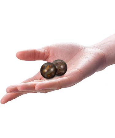 Milisten 2pcs Marble Baoding Balls - Solid Hand Massage Balls for Health & Exercise | Chinese Wellness - Buy Online on GoSupps.com