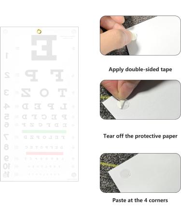 Snellen Eye Exam Kit - Standard 20ft Eye Chart with Cute Occluder Set - Buy Online on GoSupps.com