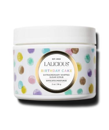 LaLicious Birthday Cake Shimmering Body Butter - Hydrating Body Moisturizer with Shea Butter Cucumber Extract & Apricot Oil No Parabens (2oz)
