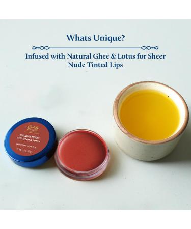 Buy Blue Nectar Lip Tint Stain | Hydrating Sheer Nude Tint with Shea Butter for Natural Lips - 10g - Buy Online on GoSupps.com