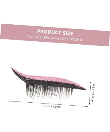 BIUDECO 12 Pairs Plastic 3d Stickers Eyeliner Strip Sticker Colorful Eyeliner Pink Puffy Stickers - Buy Online on GoSupps.com
