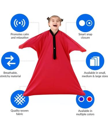 Body Sock Sensory Sox Deep Pressure Stimulation Suitable age 3-18 sensory durable seams asd child stretchy for Children and Adults with Sensory Proceessing Disorders or Autism ( Color : Gray A Size XL/X-Large-74*165cm Gray a - Buy Online on GoSupps.com