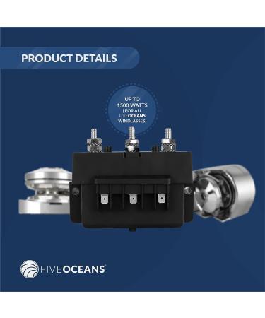 Five Oceans FO3293 Dual Direction Reversing Windlass Solenoid - 12V, 1500W - Marine Grade Materials - Easy Install - Buy Online on GoSupps.com