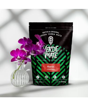 Verde Mate Green Flores 0.5kg | Yerba mate aux fruits et aux herbes | Yerba mate mangue framboises p tales de fleurs | Stimulation naturelle | Yerba mate br silien | 500g - Buy Online on GoSupps.com