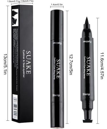 Eyebrow - Eyelashes Liquid & Eyeliner Pencil - Long-Lasting Smudge Proof Waterproof Double Tip for Sensitive Eyes and Normal False Lashes Shakven Big - Buy Online on GoSupps.com