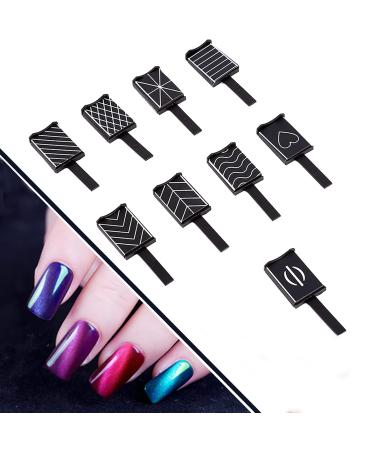 9 Piece 3D Cat Eye Nail Art Set | Magnetic LED Polish & UV Gel Tools for Stunning Manicures - Buy Online on GoSupps.com