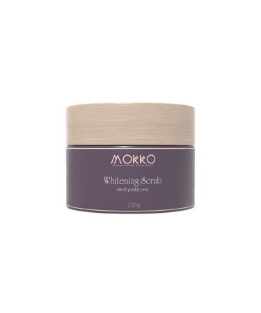 Mokko Whitening Face Scrub Brightening Exfoliator with Nila (Indigo) & Prickly Pear Oil | Reduces Dark Spots Evens Skin Tone & Smooths Texture 200g