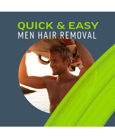 Veet Men Hair Removal Cream Chest & Body Sensitive 400ml each (pack of 2 800ml) Softer hair growth Dermatologically tested - Buy Online on GoSupps.com