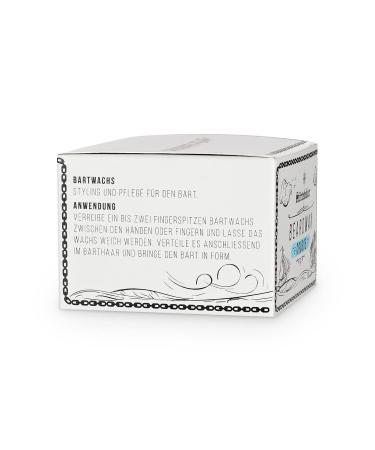 St rtebekker Premium Beard Wax - 50ml Compostable Beard Balm for Men | German Beard Care with Pleasant Fragrance - Buy Online on GoSupps.com