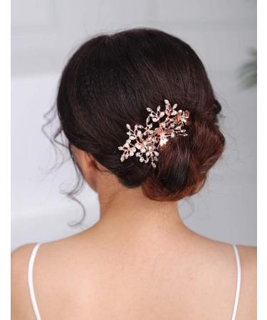 Deniferymakeup Wedding Rhinestone Pearls Butterfly Hair Comb Bridal Vintage Headpiece Crystal Women Hair Comb Bridal Hair Comb Wedding Hair Piece Wedding Accessories - Buy Online on GoSupps.com