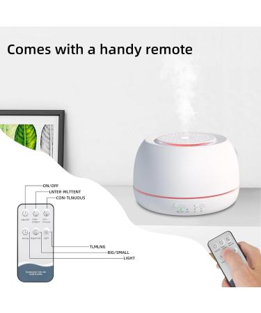 300ML Taigucat Essential Oil Diffuser | Aroma Humidifier with 14 LED Lights & USB C Cable - White | Home Bedroom Scent Nebulizer - Buy Online on GoSupps.com