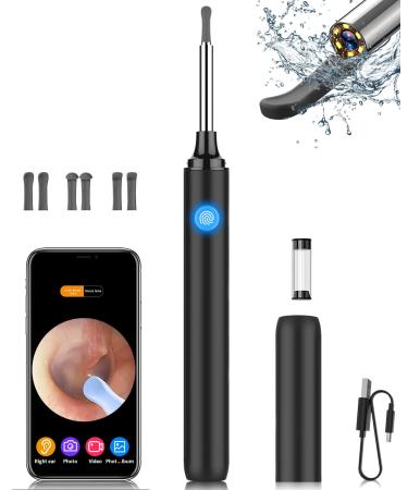 Ear Wax Removal Tool Kit with 500W Pixel 1080P Ear Camera Ear Cleaner Waterproof for Earwax Removal 6 Replaceable Ear Scoop Ear Picker with 6 LED Light