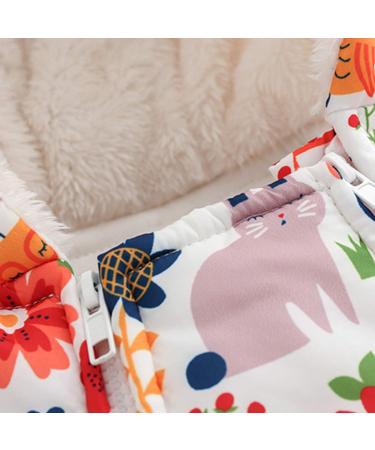 Famuka Baby Snowsuit Romper | Fleece-Lined Winter Outfit 0-3 Months Orange - Buy Online on GoSupps.com