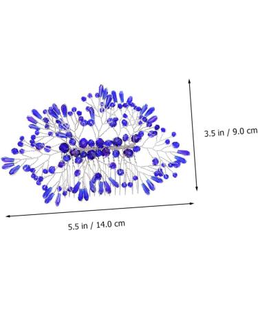 Ipetboom Bridal Crystal Hair Comb Bride Rhinestone Hair Comb Bridal Rhinestone Hair Comb Bride Headpieces for Wedding Rhinestone Hair Clips Bride Hair Clip Manual Bridesmaid Headgear Alloy - Buy Online on GoSupps.com