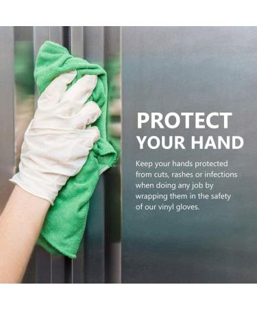 Squish Clear Vinyl Gloves 100PCS/Box - Latex Free, Powder-Free for Kitchen Cooking and Food Handling - Medium Size - Buy Online on GoSupps.com