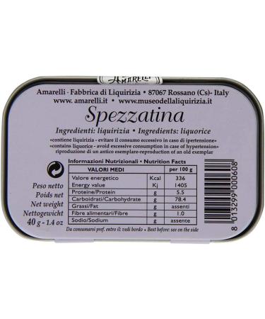 Liquorice Amarelli Can from 40 g Red Collection : Spezzatina - Buy Online on GoSupps.com