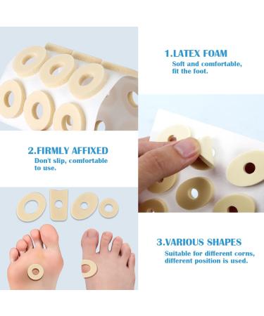 FERCAISH 120 Pcs Soft Foam Callus Cushions - Waterproof Corn Protectors for Foot Pain Relief - Buy Online on GoSupps.com