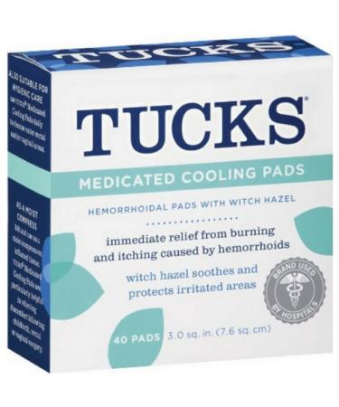 Tucks Medicated Cooling Pads 40 Count 40 Count (Pack of 1)