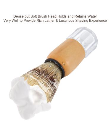 Genixart Shaving Brush Set - Natural Bristles for Personal Wet Shaving at Home & Travel (2 Pieces) - Buy Online on GoSupps.com