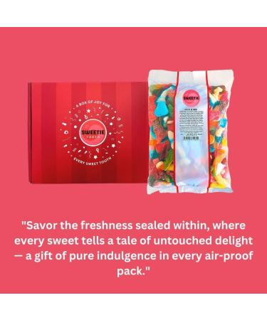 Sweetie Tooth Premium Random Pick & Mix 1kg Hamper Gift Box - Random Pick & Mix Sweets for Christmas Valentines Birthday Easter Kids Thank You Congratulations - Buy Online on GoSupps.com